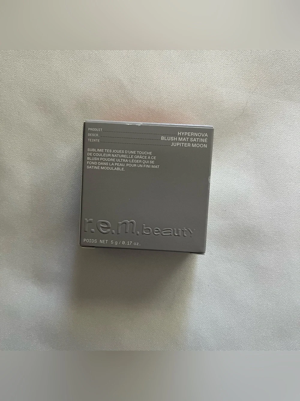 r.e.m. beauty Hypernova Satin Matte Blush Shade Jupiter Moon Full Size NWT